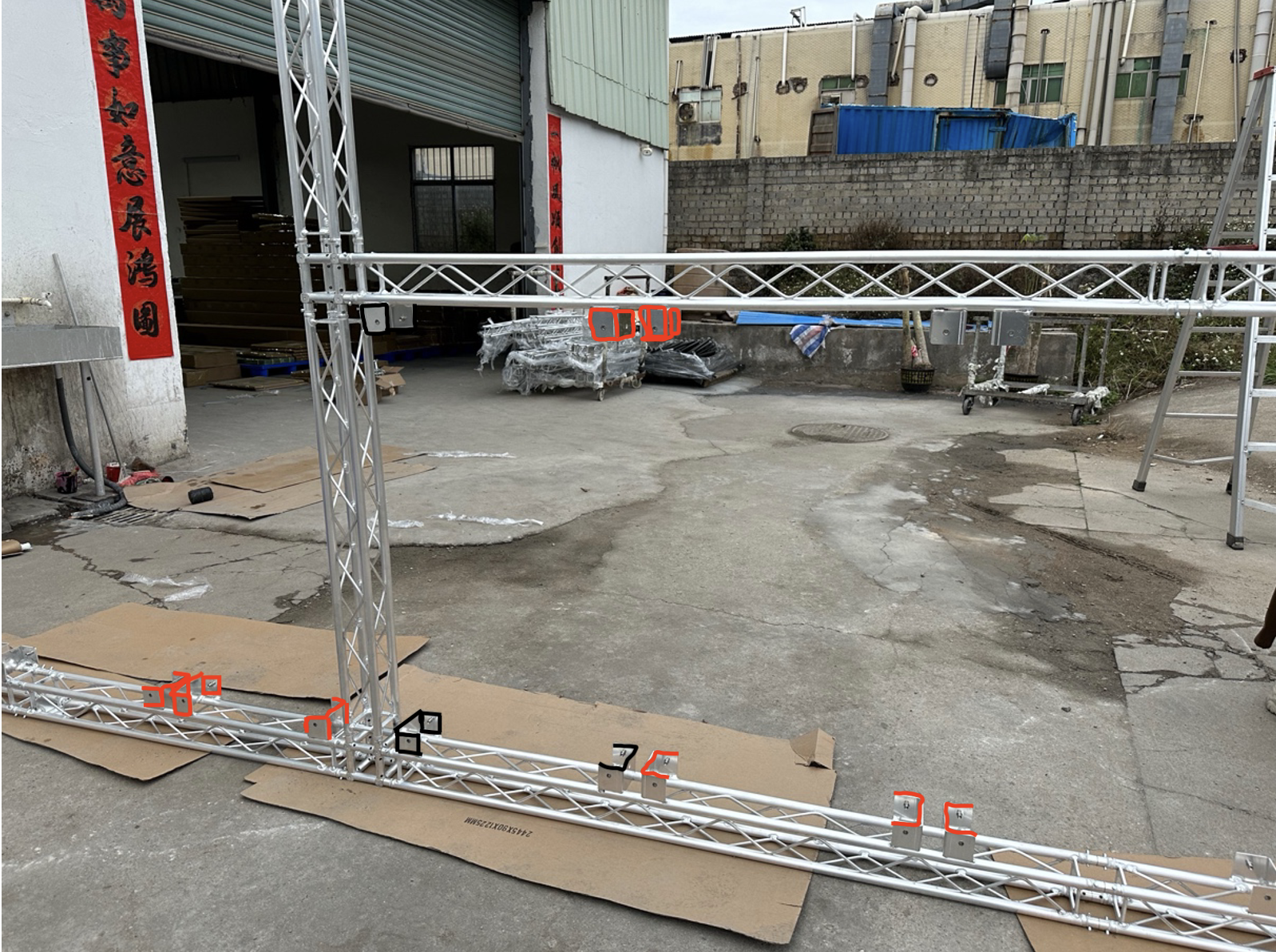 Truss frame outdoor
