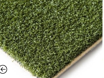 Simulator turf hitting mat